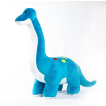 Мягкая игрушка Fixsitoysi Динозавр Деймос синий 33см