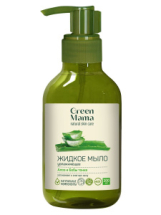 Жидкое мыло Green mama увлажняющее "алоэ и бобы тонка" 300 мл