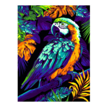 Набор для творчества LORI Картина по номерам на картоне Яркий попугай 28,5*38 см