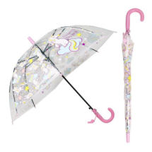 Зонт детский Единороги с прозрачным куполом 50 см