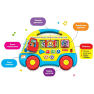 Музыкальная игрушка Азбукварик Музыкальный автобус Первые знания Желтый