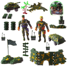 Набор игровой военный Junfa Солдатики, военная техника, аксессуары, в сумке