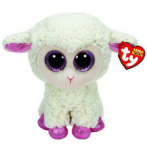 Мягкая игрушка TY Beanie Boo's Овечка (белая с розовыми копытцами) 25см