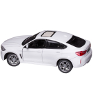Машина металлическая 1:24 BMW X6M, цвет белый, двери и капот открываются
