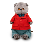 Мягкая игрушка BUDI BASA Кот Басик в костюме с вельветовым пиджаком 30 см