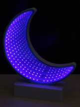 Светильник MILAND Луна 3D, зеркальный фиолетовый свет
