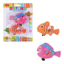 Игрушка для ванной заводная Junfa Рыбки Потеша 2шт (розовая и оранжевая)