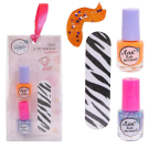 Набор косметики для девочек Зефирка "Будь ярче!" Лак для ногтей детский (оранжевый) с топпером и пилочкой в наборе
