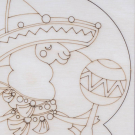 Набор для творчества LORI Роспись по дереву Игрушка-сувенир Лама в сомбреро