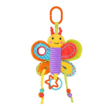 Развивающая игрушка Жирафики Подвеска с мягким прорезывателем шуршалкой "Бабочка"