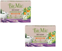 Мыло туалетное BioMio BIO-SOAP Апельсин/Лаванда/Мята 90г 2 шт