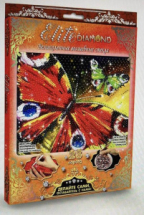 Набор для творчества Лапландия Картина из страз Elite DIAMOND Эконом Красная бабочка