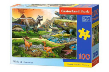 Пазл Castorland Premium Мир динозавров 100 деталей