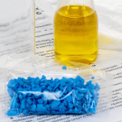 Набор для опытов LORI Химические опыты Несмешивающие среды Жёлто-голубая