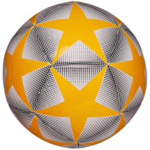 Футбольный мяч Junfa с желтыми звездами 22-23 см