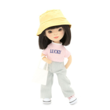 Тканевая кукла Orange Toys Sweet Sisters Lilu в широких джинсах 32 см, Серия: Лето