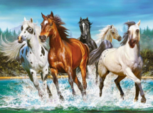 Пазл Castorland Животные 2000 Бегущие лошади