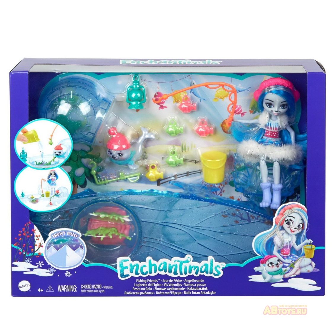 Игровой набор Mattel Enchantimals "Рыбалка на льду"