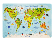 Пазл Десятое королевство планшетный Карта мира 60 элементов