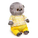 Мягкая игрушка BUDI BASA Кот Басик BABY в зимней пижамке 20 см