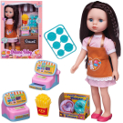 Игровой набор Junfa Ardana Baby Кукла в магазине "Фаст-Фуд", 2 модели 37,5см