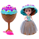 Кукла-мороженка в шляпке, 12 видов в ассортименте, расчесочка в наборе, 12 шт в дисплее (цена за 1 шт)