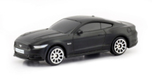 Машинка металлическая Uni-Fortune RMZ City 1:64 Ford Mustang (цвет черный матовый)