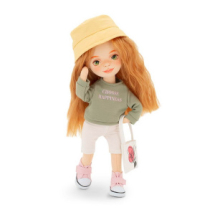 Тканевая кукла Orange Toys Sweet Sisters Sunny в зелёной толстовке 32см, Спортивный стиль