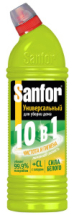 Sanfor Универсал Средство санитарно-гигиеническое лимонная свежесть, с хлором лимонная 750 г