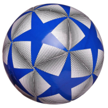 Футбольный мяч Junfa с синими звездами 22-23 см
