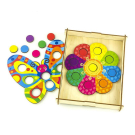 Обучающая игра Woodlandtoys Мозаика Цветок и бабочка 19,5*16*3 см