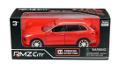 Машинка металлическая Uni-Fortune RMZ City серия 1:32 Porsche Cayenne Turbo, инерционная, красный матовый цвет, двери открываются