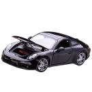 Машина металлическая 1:24 Porsche 911, цвет черный, двери и капот открываются
