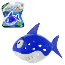 Игрушка для ванной и бассейна Junfa Поймай синюю акулу c подсветкой (включается, когда касается воды