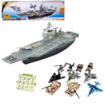 Набор игровой Junfa Авианосец (собери сам) (корабль, самолеты, военная техника, аксессуары)