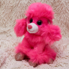 Мягкая игрушка ABtoys Собачка Карамелька, ярко-розовая 14 см