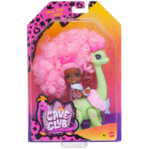 Игровой набор Mattel Cave Club Пещерные малыши Кукла с динозавром №1