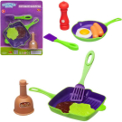 Игровой набор ABtoys Помогаю Маме Посуда для кухни и продукты 5 предметов 2 вида