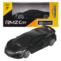 Машина металлическая RMZ City 1:64 McLaren 600LT, без механизмов, чёрный матовый цвет
