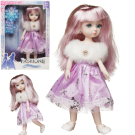 Кукла Junfa Зимняя принцесса в фиолетовом платье 22 см