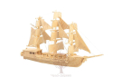 Сборная деревянная модель Чудо-Дерево Корабли Парусник (4 пластины)