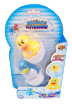Игрушка для ванной ABtoys Веселое купание поплавок, в наборе уточка и цыпленок