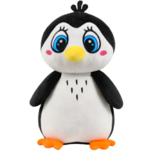 Мягкая игрушка СмолТойс Пингвиненок Лорик черный 30 см