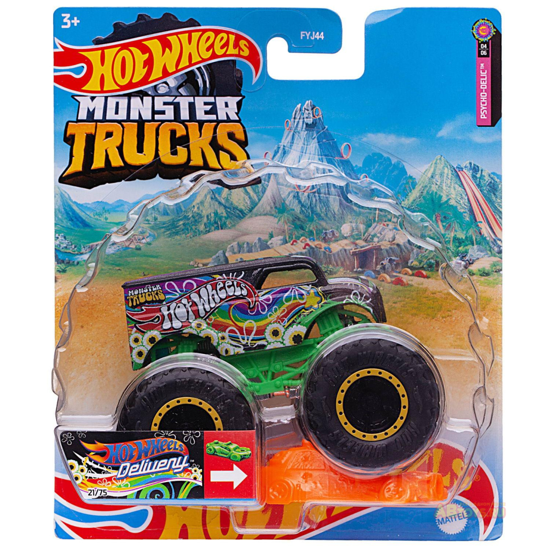 Детская игрушка: машинка mattel hot wheels базовый монстр трак 1:64 №2 ▻  купить в Ростове на Дону