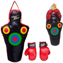 Набор боксерский Junfa: груша с мишенями и перчатки, 58х12х26 см