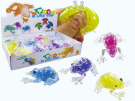 Игрушка-антистресс Junfa Мялка с шариками "Лягушка прозрачная" 4 цвета