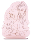 Набор для творчества LORI Роспись по дереву Новогодний сувенир "Снегурочка"