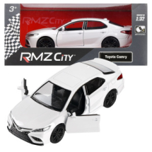 Машина металлическая RMZ City серия 1:32 Toyota Camry 2022, белый цвет, инерционный механизм, двери открываются