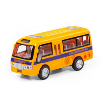 Школьный автобус Полесье, инерционный со светом и звуком в пакете