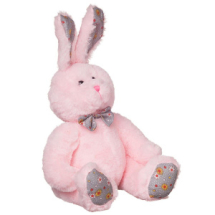 Мягкая игрушка Abtoys Кролик, розовый, 23см.